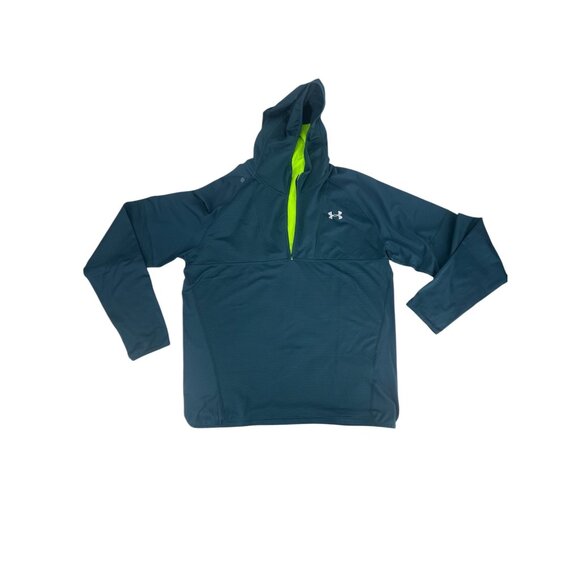 Under Armour Other - ❄️ Under Armour ColdGear Thermal Run Hoodie Teal Blue XL ❄️